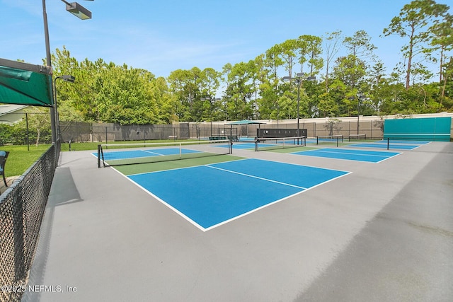 view of tennis court