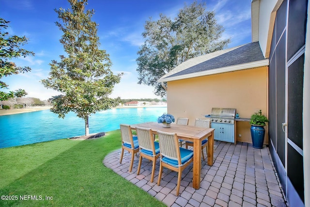 view of patio / terrace featuring grilling area