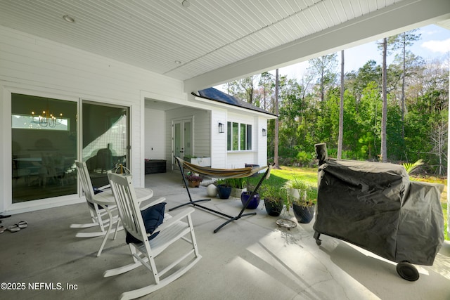 view of sunroom / solarium