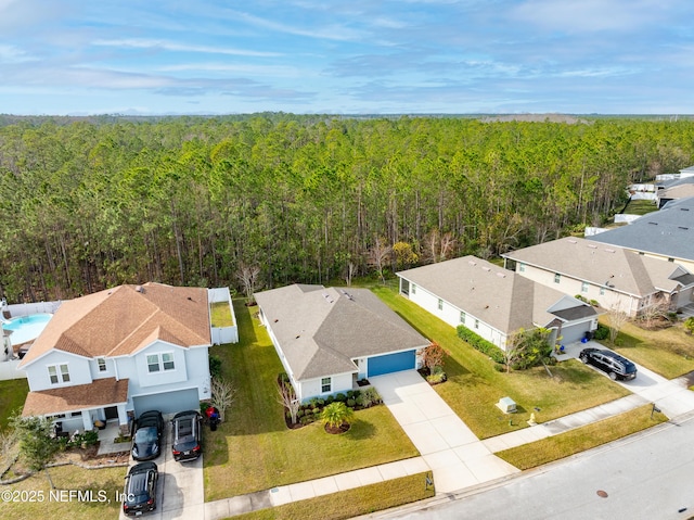 birds eye view of property