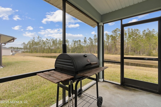 view of sunroom / solarium