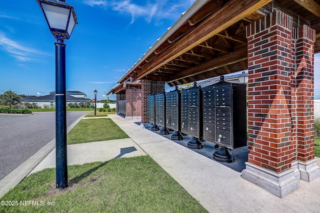 view of property's community with mail boxes