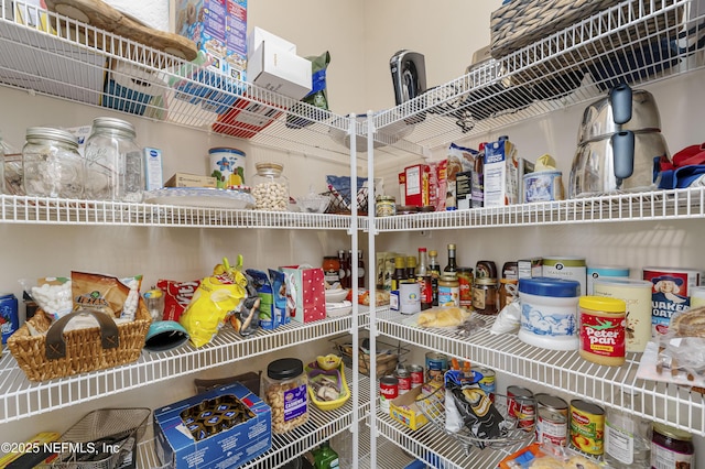 view of pantry