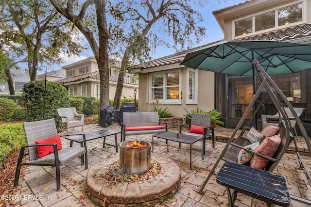 view of patio / terrace with outdoor lounge area