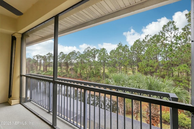 view of balcony