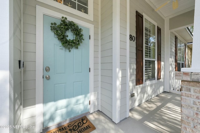 view of entrance to property