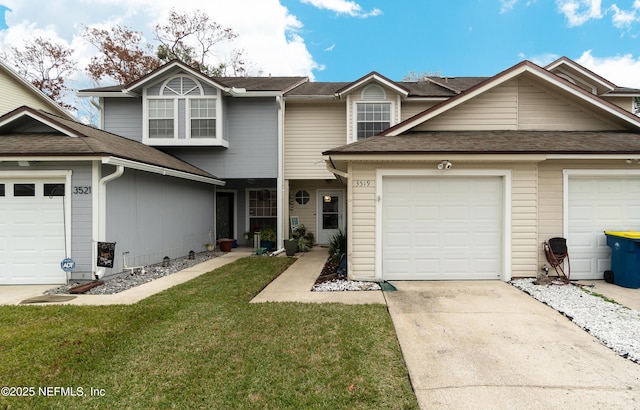 front facade with a front yard