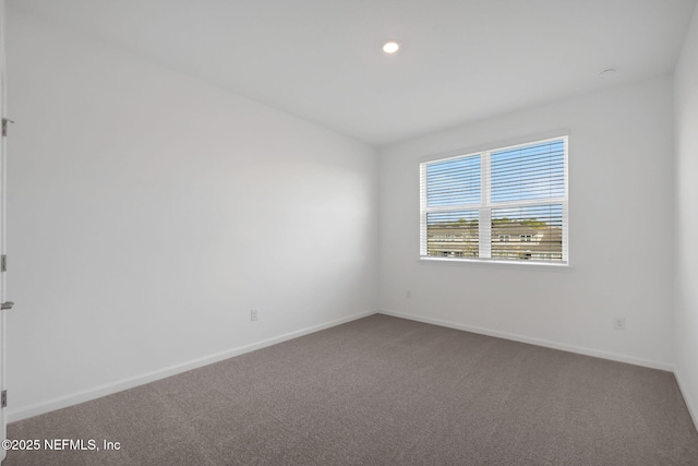 unfurnished room with carpet flooring