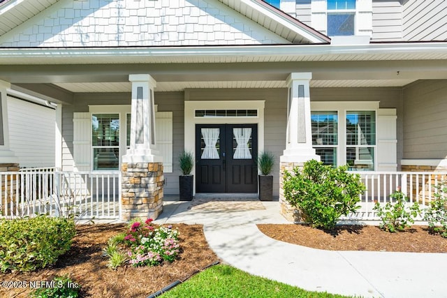 entrance to property with covered porch