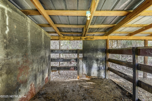 view of horse barn