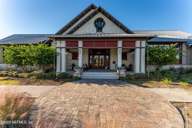 view of front facade featuring a porch