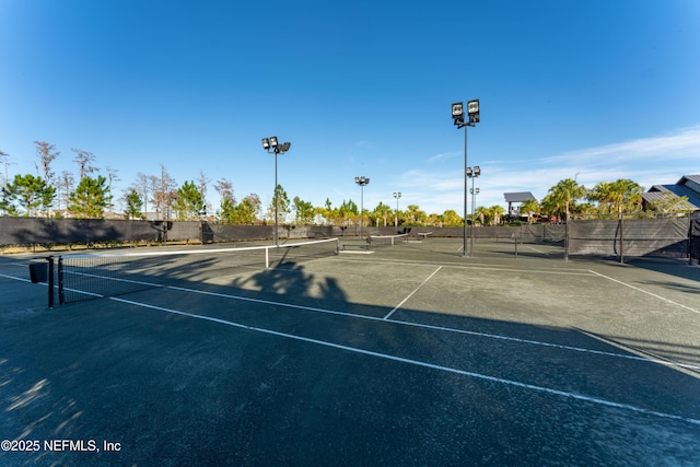 view of tennis court