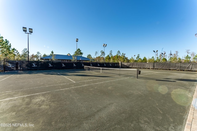 view of tennis court