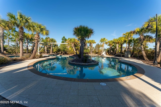 view of pool