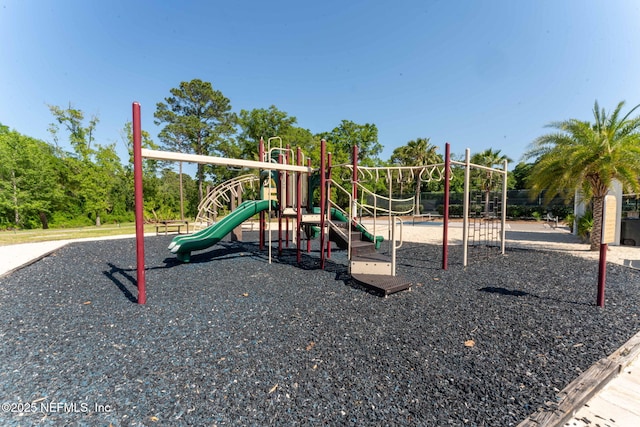 view of jungle gym