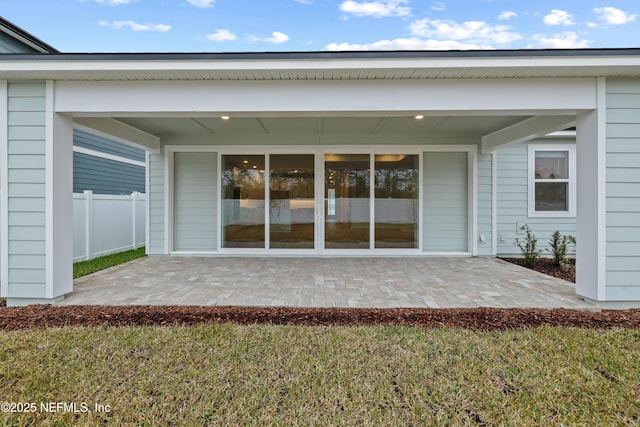 exterior space featuring a patio