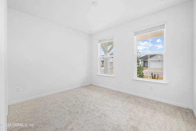 unfurnished room with carpet flooring