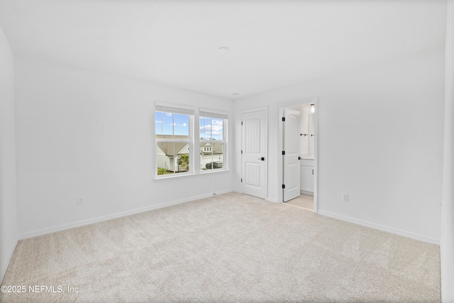 view of carpeted empty room