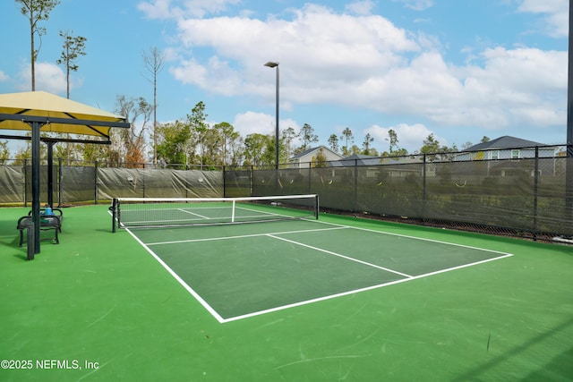 view of tennis court