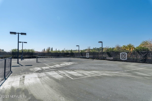 view of tennis court