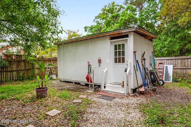 view of outbuilding