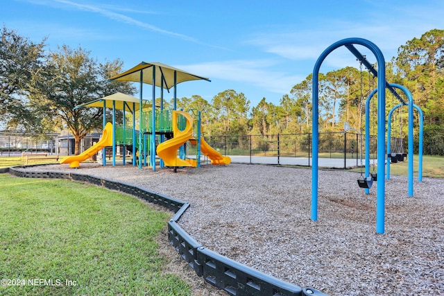 view of play area