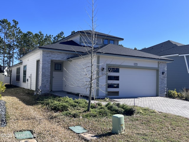 view of front of house featuring a garage