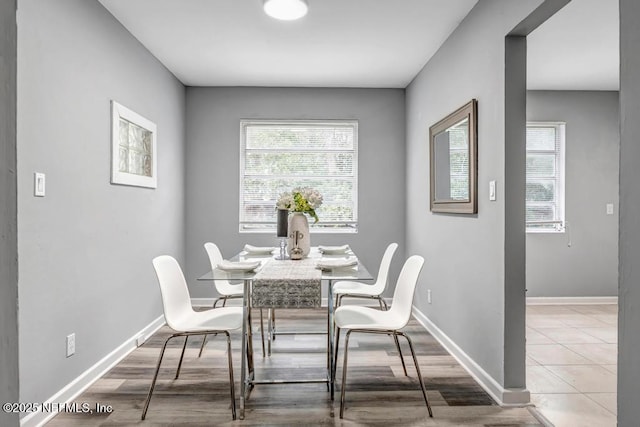 view of dining area