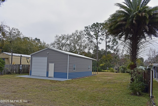 exterior space with a lawn