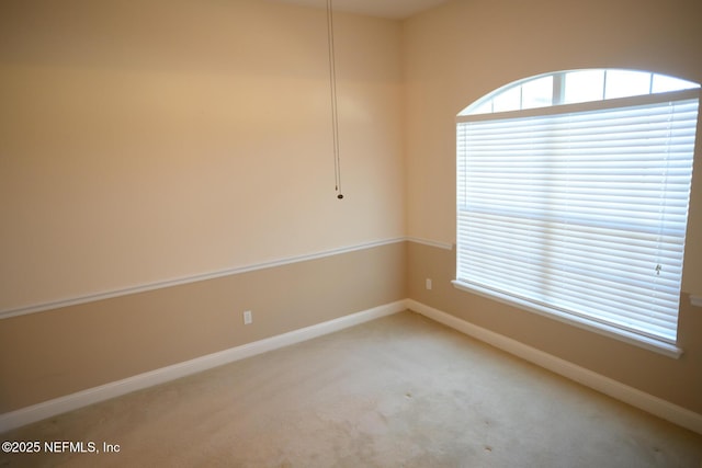 view of carpeted empty room