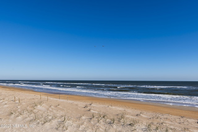 water view featuring a beach view