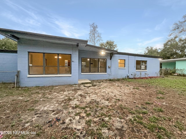 view of rear view of property