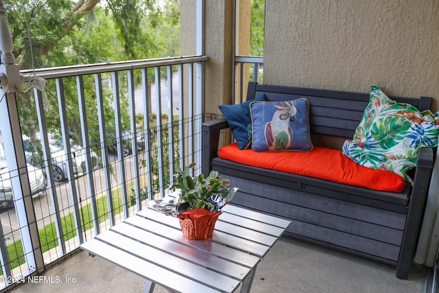 view of balcony