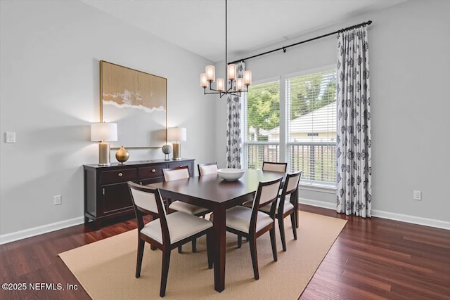 1560 Timber Trace Dr, Saint Augustine, FL 32092 - dining area with a chandelier and wood finished floors