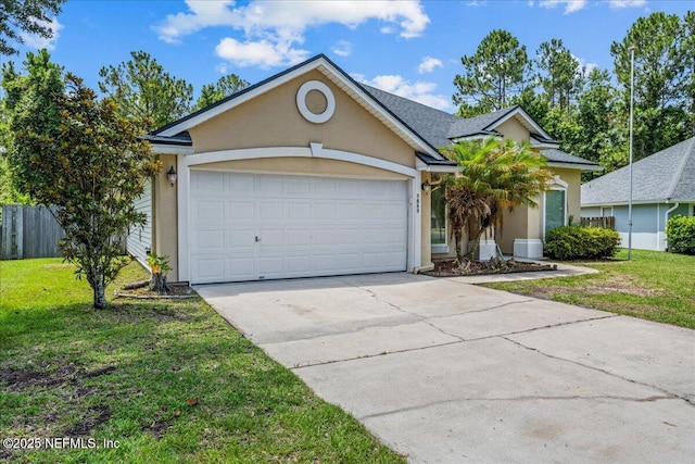 1560 Timber Trace Dr, Saint Augustine, FL 32092 - view of front of home featuring stucco siding, concrete driveway, and a garage