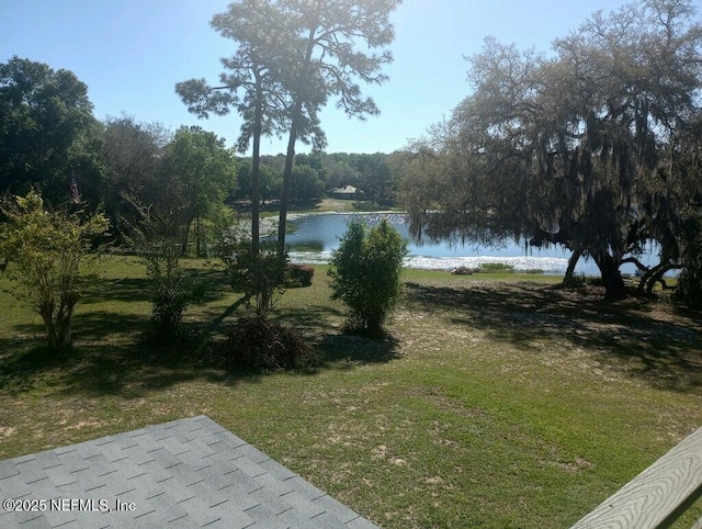 view of water feature