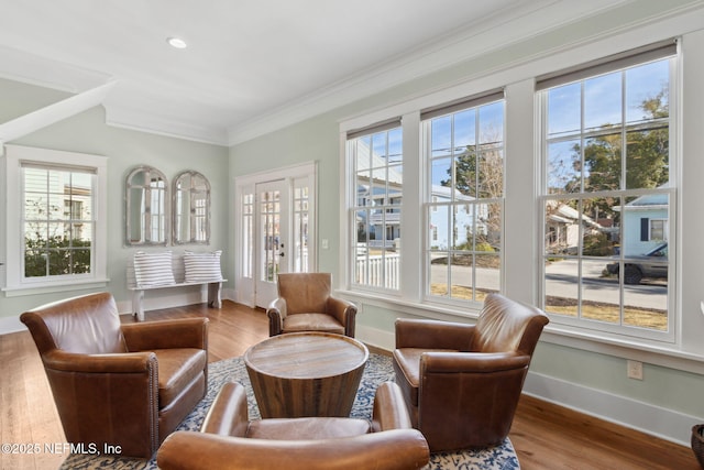 sunroom / solarium featuring a wealth of natural light