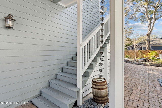 view of stairway