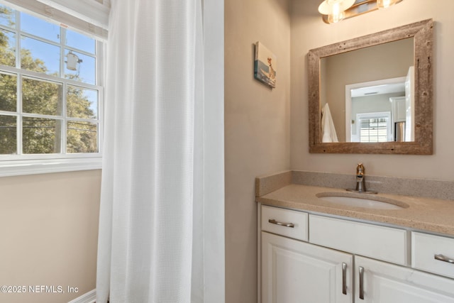 bathroom featuring vanity