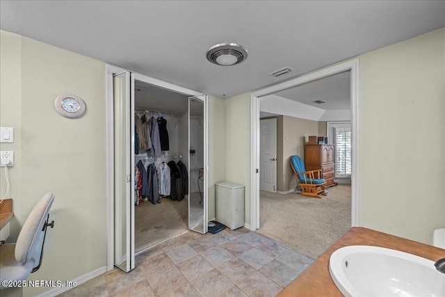 bathroom with vanity