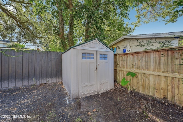 view of outbuilding