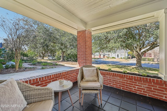 view of patio / terrace with covered porch