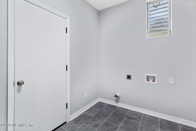 laundry area featuring washer hookup and hookup for an electric dryer