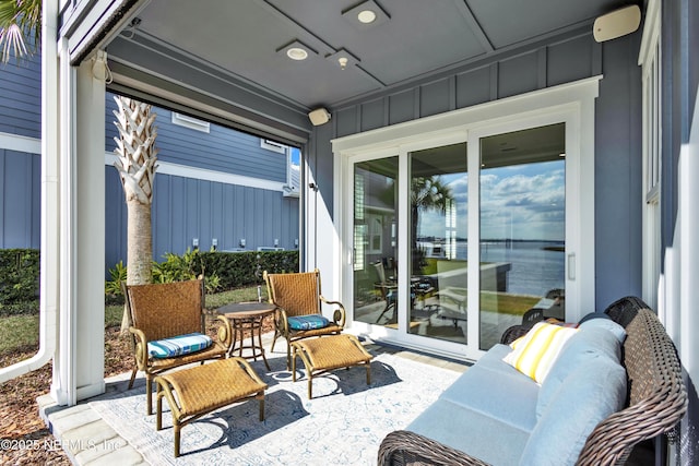 view of patio / terrace with an outdoor living space