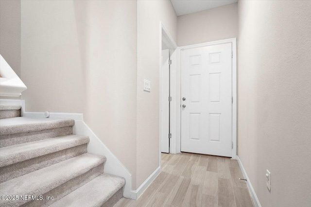 interior space featuring wood-type flooring