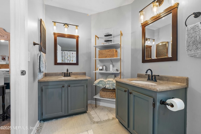 bathroom with vanity