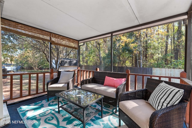 view of sunroom / solarium