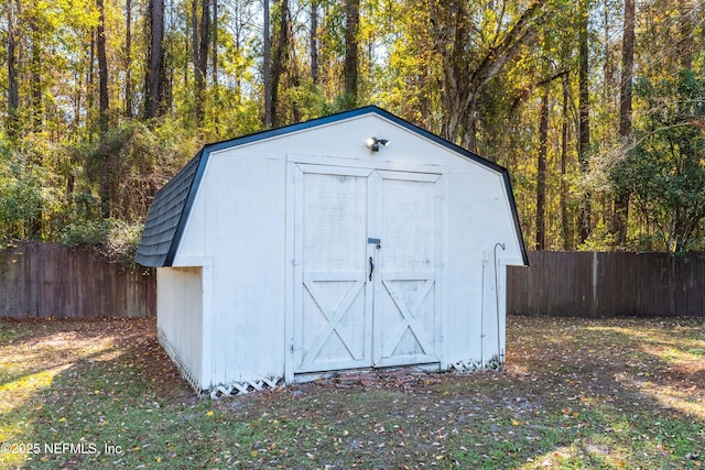 view of outdoor structure