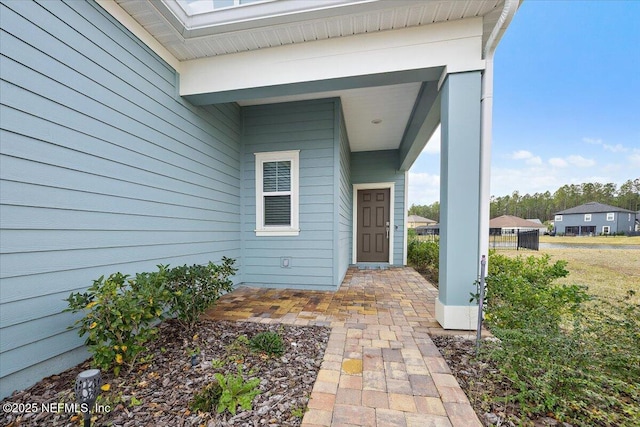 view of entrance to property