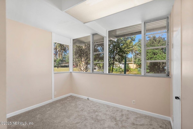 view of carpeted empty room